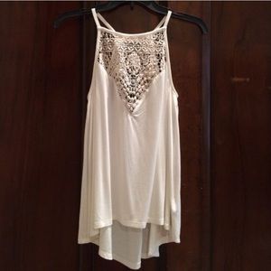 Bebe Crochet Tank Top